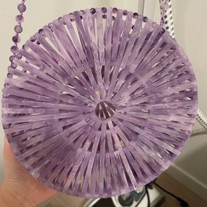 Cult Gaia Luna Marbled Acrylic Shoulder bag